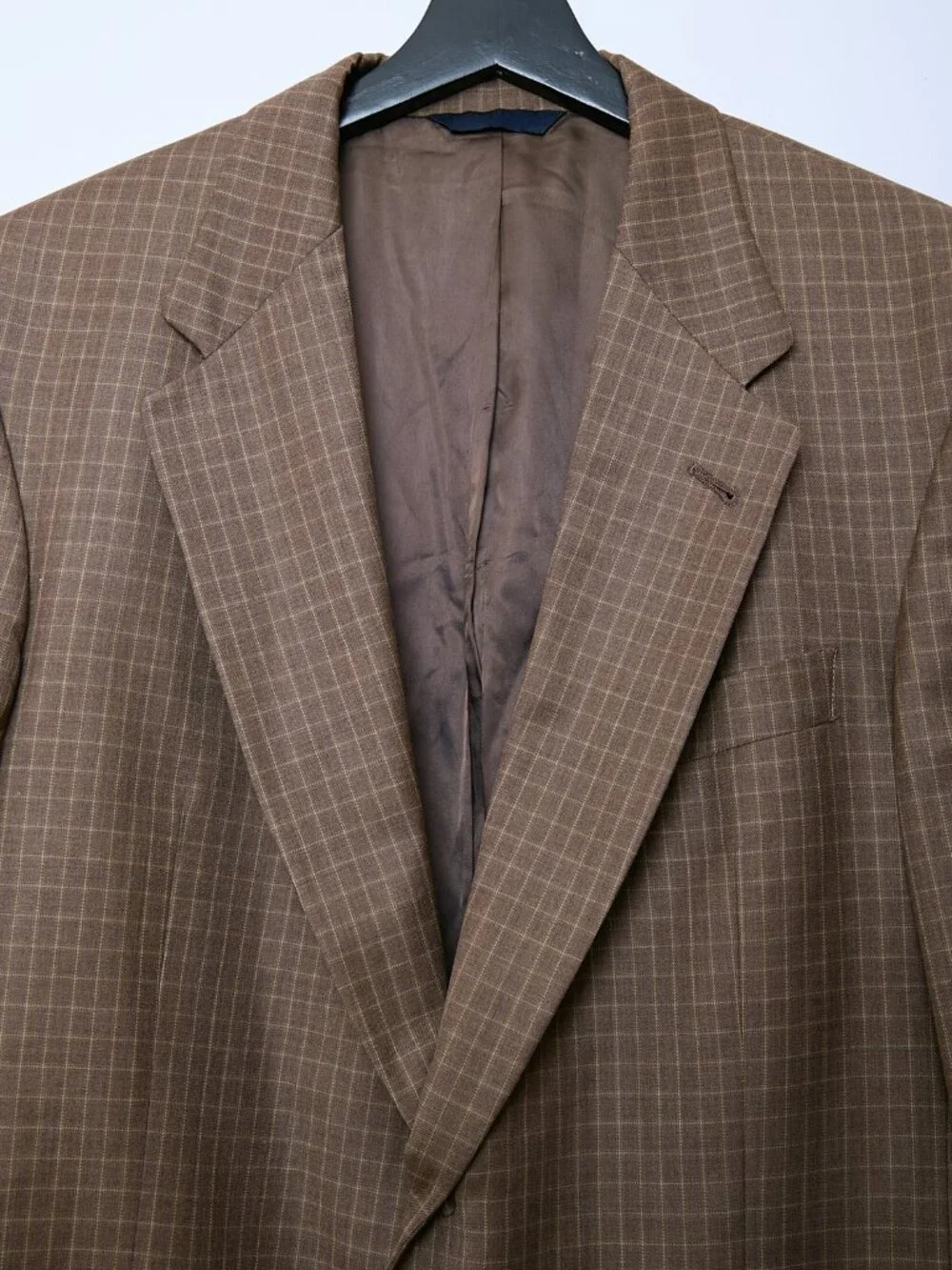 Burberry London Men's Wool Sport Coat Blazer Plaid Jacket old money quiet luxury